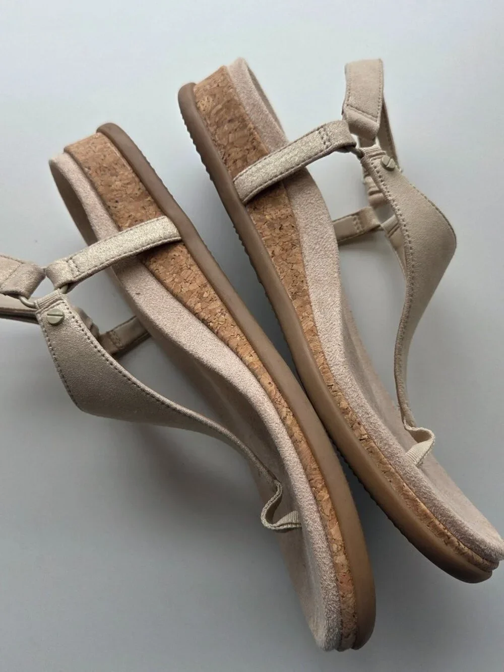 Vionic Kirra II Sandals Size 9 Wide Womens Slingback Comfort Gold Metallic